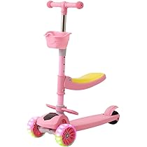 YVOLUTION YGLIDER 3in1 キックスクーター ピンク 3輪 YVOLUTION YGLIDER 3in1 キックスクーター ピンク ハンドル付き